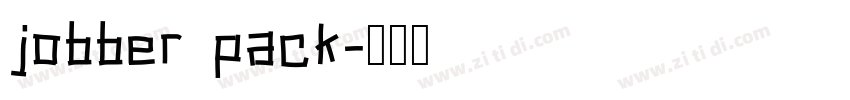 jobber pack字体转换